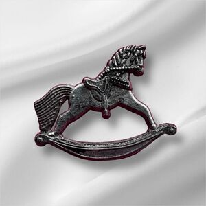 Vintage Rocking Horse Pin By HMK